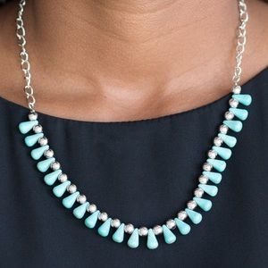 Earthy Turquoise Necklace Earring Set NWT